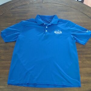 Nike Blue Polo Shirt Classic Design